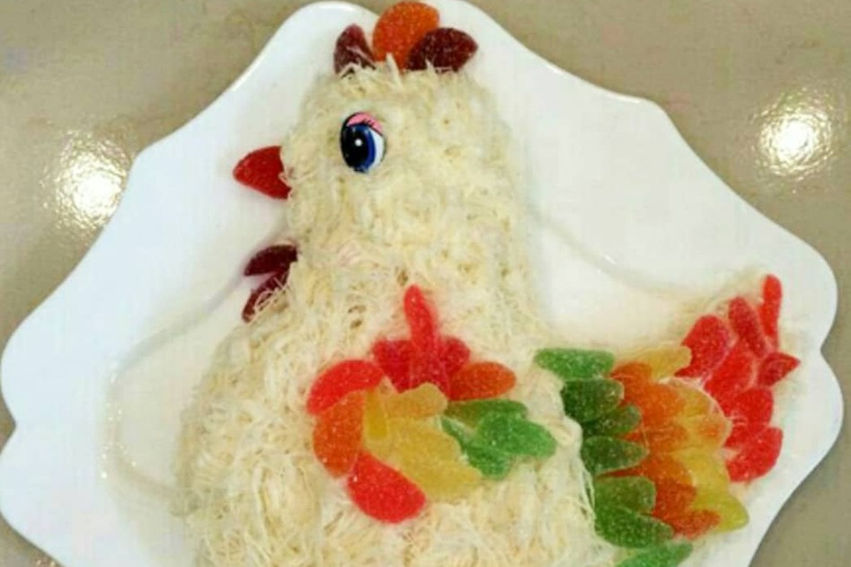 تزئین پشمک شب یلدا عروس