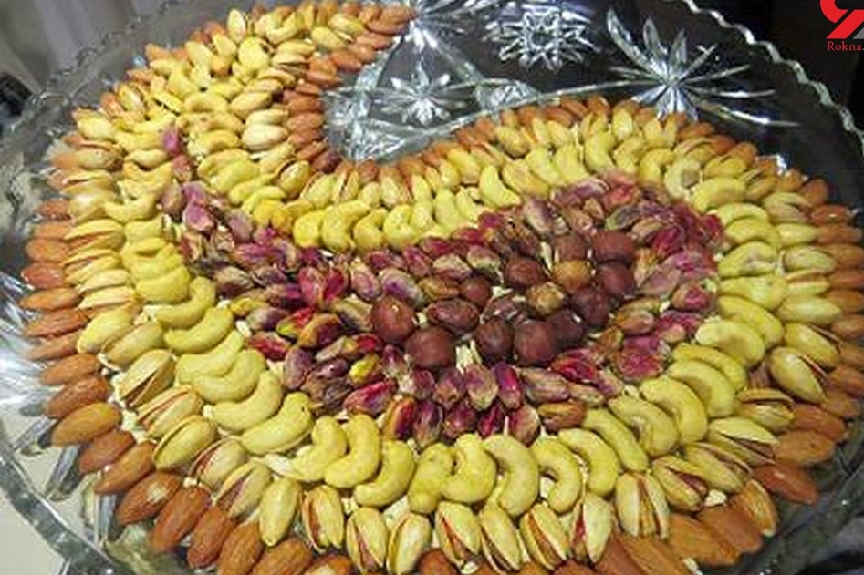 تزئین آجیل شب یلدا عروس