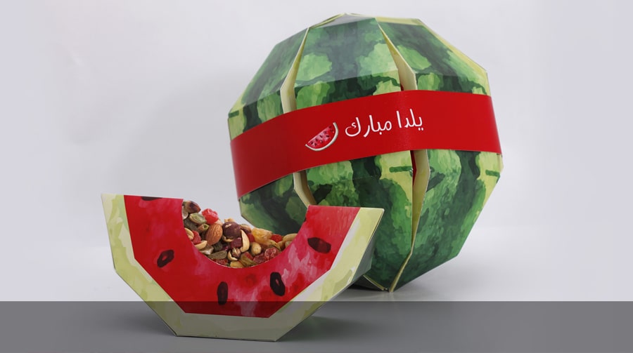 آموزش گیفت هندوانه شب یلدا