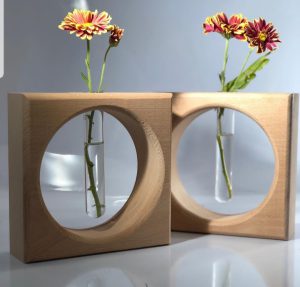 گلدان شیشه ای رومیزی