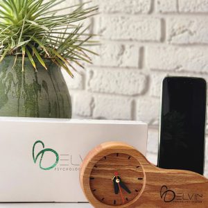 ساعت تبلیغاتی و ست چوبی رومیزی تبلیغاتی