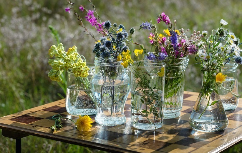 گلدان شیشه ای