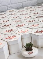 گلدان تبلیغاتی سرامیکی