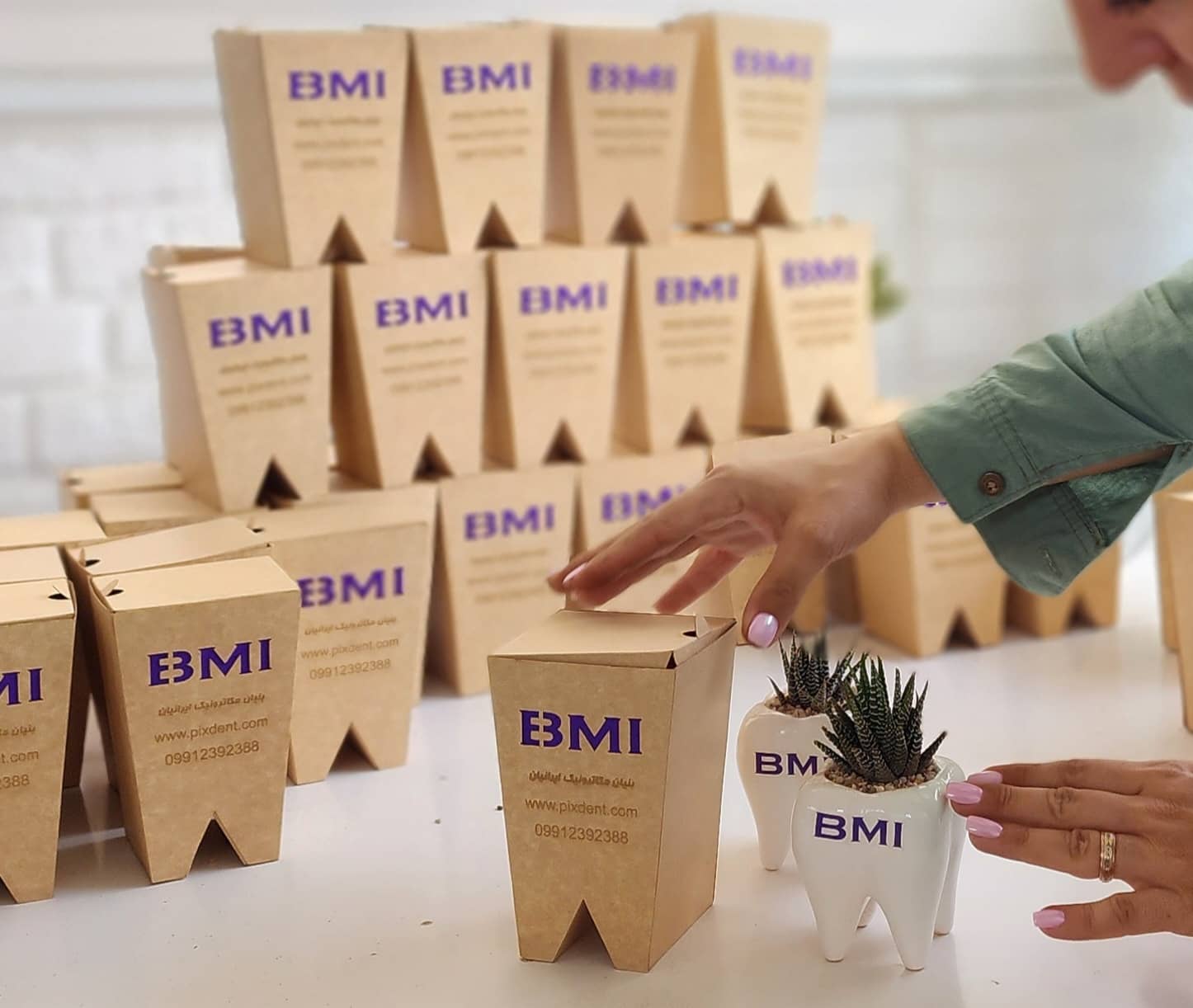 گلدان شکل دندان