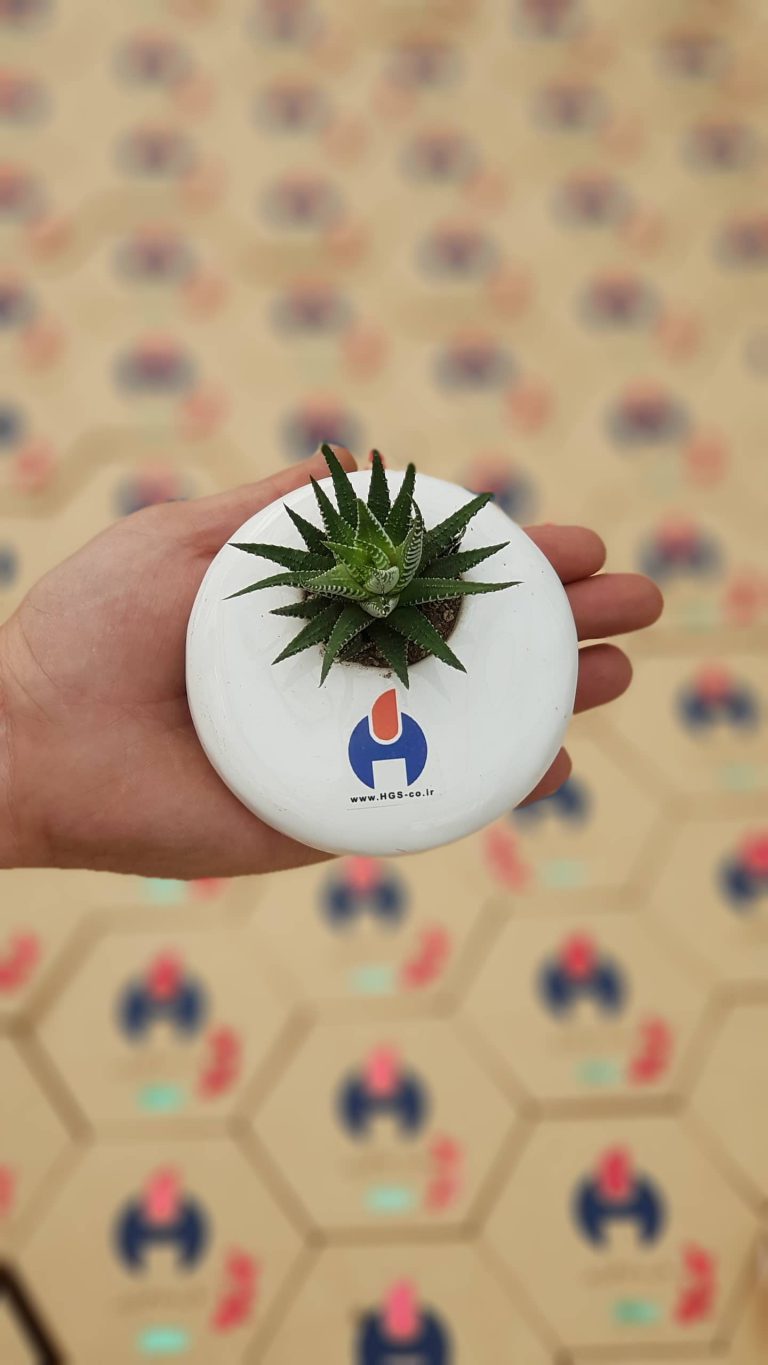 گلدان تبلیغاتی سرامیکی